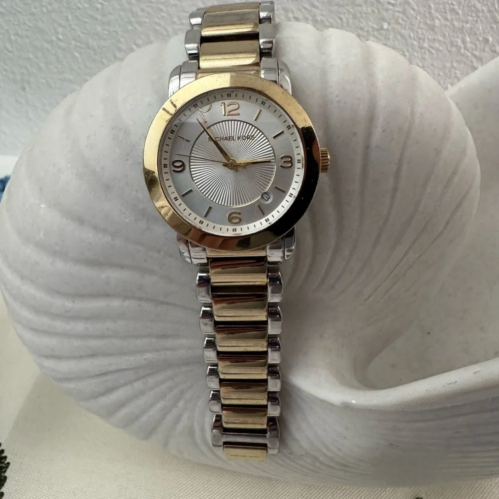 Michael Kors Two-Tone Gold and Silver Watch